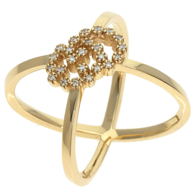 GUCCI グッチ GGランニング ダイヤモンド #8 リング・指輪 K18イエロー  