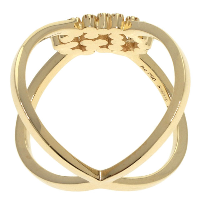 国内発送グッチ GG ランニング リング 18k ダイヤモンド 7mm GUCCI グッチ リング 指輪 GGランニング ダイヤモンド Xリング