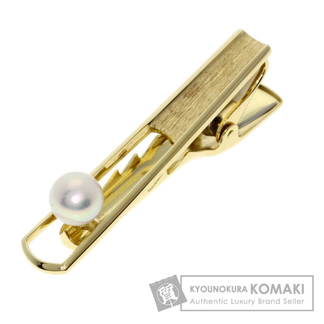 MIKIMOTO ミキモト パール k14 ネクタイピン MIKIMOTO ミキモト タイピン K14イエローゴールド パール メンズ 中古