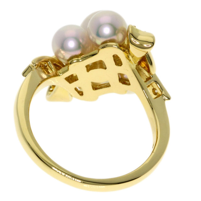 MIKIMOTO ミキモト パール 真珠 ダイヤモンド リング・指輪 K18