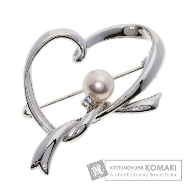 タサキ ブローチ パール 真珠 ダイヤモンド