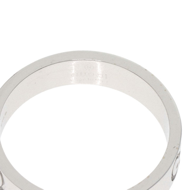 GUCCI グッチ アイコン #9 リング・指輪 K18ホワイトゴールド