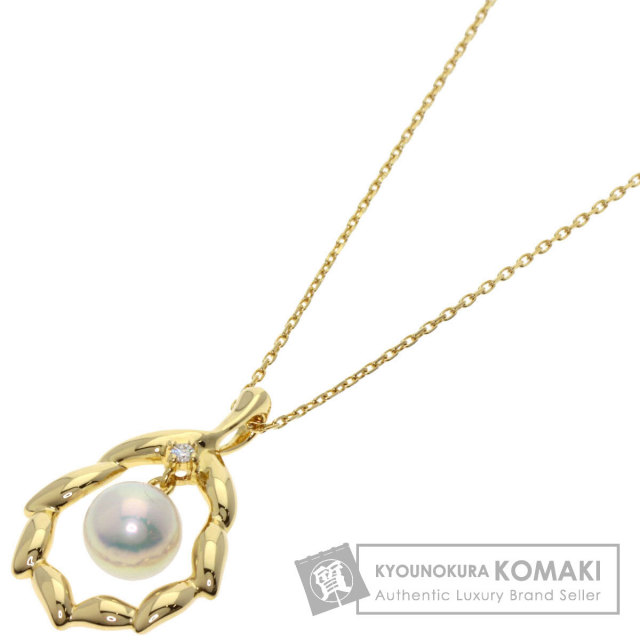 ミキモト ネックレス パール 真珠 1P ダイヤモンド