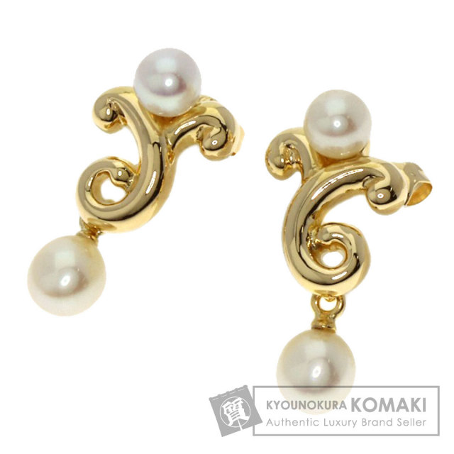 TASAKI タサキ パール 真珠 ピアス K18イエローゴールド レディース