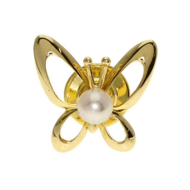 ミキモト　ピンブローチ MIKIMOTO ミキモト パール 真珠 ピンブローチ ブローチ K18