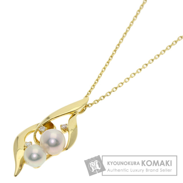 ミキモト ネックレス パール 真珠 ダイヤモンド