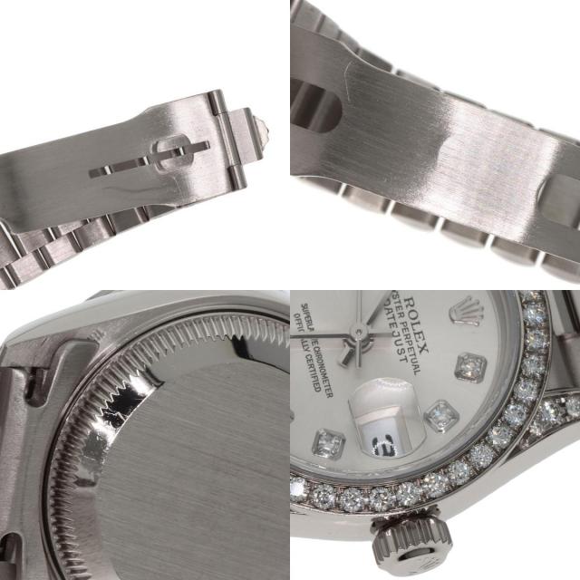 ROLEX ロレックス 79159G デイトジャスト 10P ベゼル ダイヤモンド 腕時計 K18WG K18WG ダイヤモンド レディース [中古] ROLEX ロレックス 79159G デイトジャスト 10P ベゼル ダイヤモンド