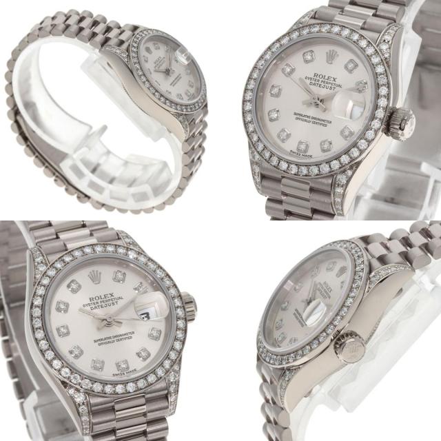 ROLEX ロレックス 79159G デイトジャスト 10P ベゼル ダイヤモンド 腕時計 K18WG K18WG ダイヤモンド レディース [中古] ROLEX ロレックス 79159G デイトジャスト 10P ベゼル ダイヤモンド