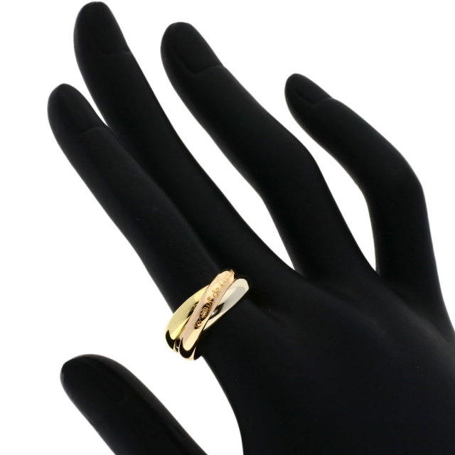 ピ*ー様 Cartier トリニティリング オールゴールド 10号 楽天市場】カルティエ トリニティリング #52 スリーゴールド リング