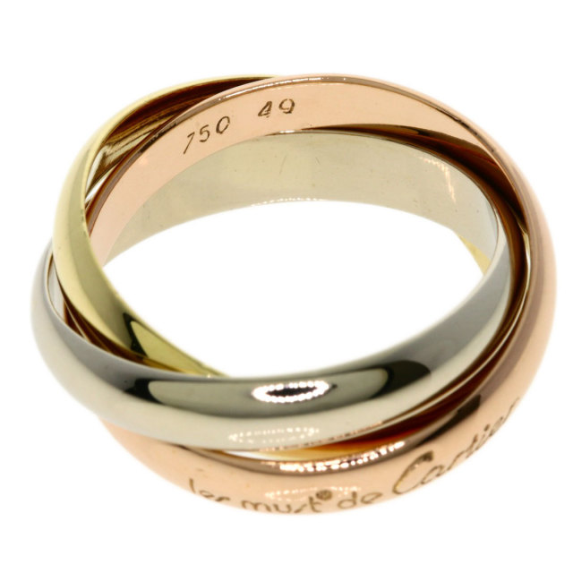 CARTIER カルティエ トリニティ #49 リング・指輪 K18イエローゴールド