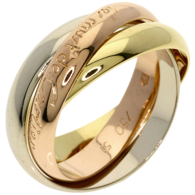CARTIER カルティエ トリニティ #51 リング・指輪 K18イエローゴールド