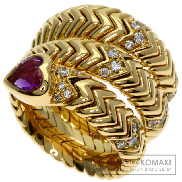 BVLGARI ブルガリ トゥボガス アメジスト ダイヤモンド リング・指輪