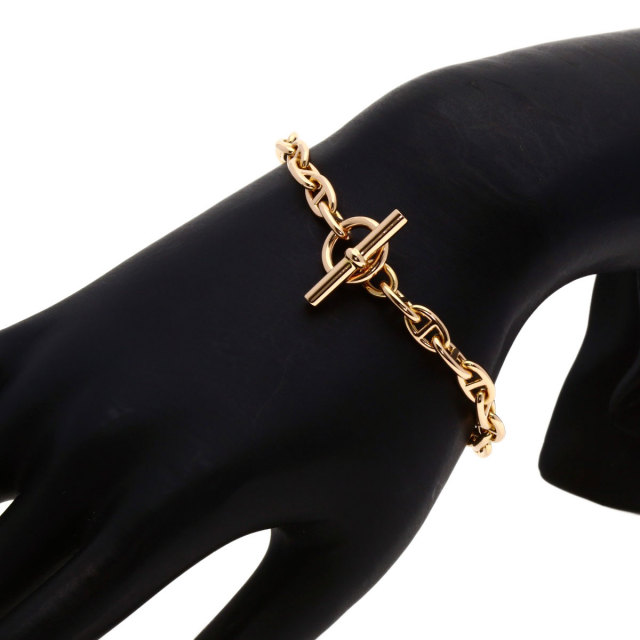 HERMES エルメス シェーヌダンクル TPM 26コマ ブレスレット K18