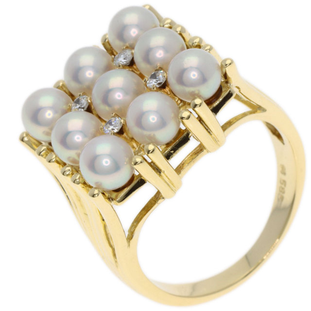 ミキモト　12号リング K14 パール　真珠8mm ヴィンテージ ミキモト 12号リング K14 パール 真珠8mm ヴィンテージ ミキモト12号