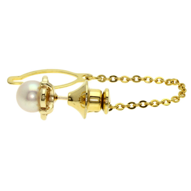 MIKIMOTO ミキモト パール 真珠 タイタック タイピン K14イエロー