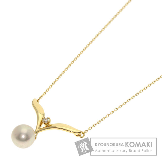 ミキモト ネックレス パール 真珠 ダイヤモンド