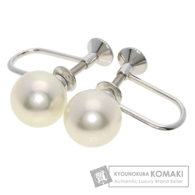 MIKIMOTO ミキモト パール 真珠 シェル カフス K14ホワイトゴールド