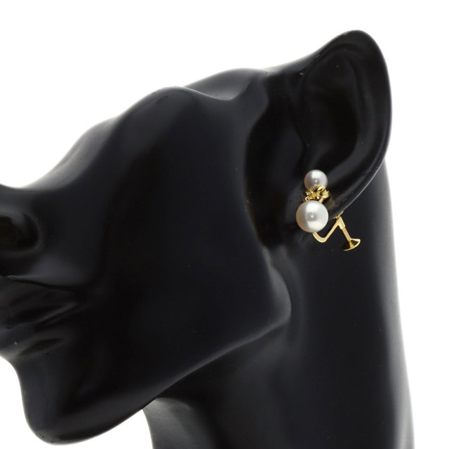 ミキモト イヤリング アコヤパール 真珠 ダイヤモンド