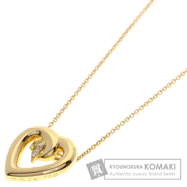 Tiffany&co. K18 ダイヤモンド ハートネックレス TIFFANY&Co. ティファニー ハート ダイヤモンド ネックレス K18