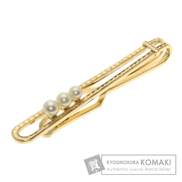MIKIMOTO ミキモト パール 真珠 タイバー タイピン K14ホワイト