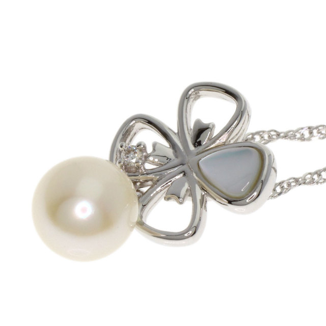 TASAKI タサキ パール 真珠 ダイヤモンド シェル ネックレス K18