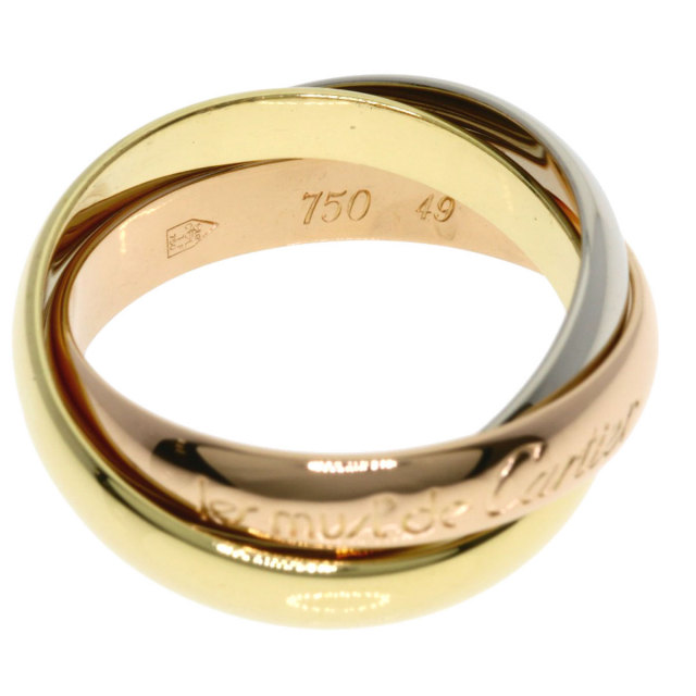 CARTIER カルティエ トリニティ #49 リング・指輪 K18イエローゴールド