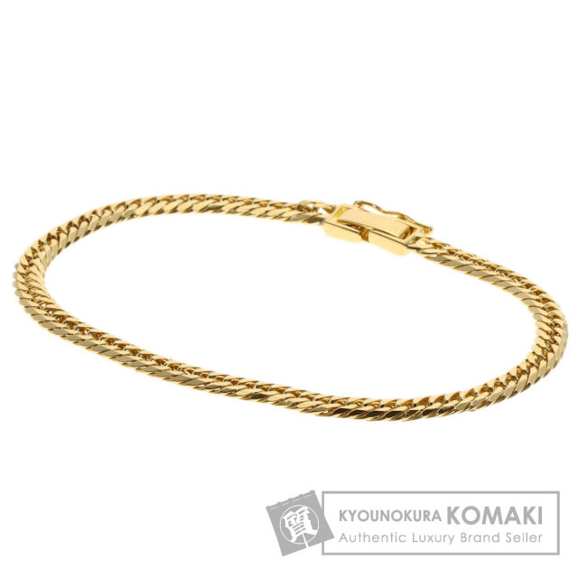 喜平 キヘイ 6面W ブレスレット K18イエローゴールド 48g メンズ [中古