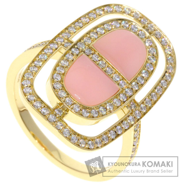 エルメス リング・指輪 シェーヌ ダンクル リュミエール ピンクオパール ダイヤモンド