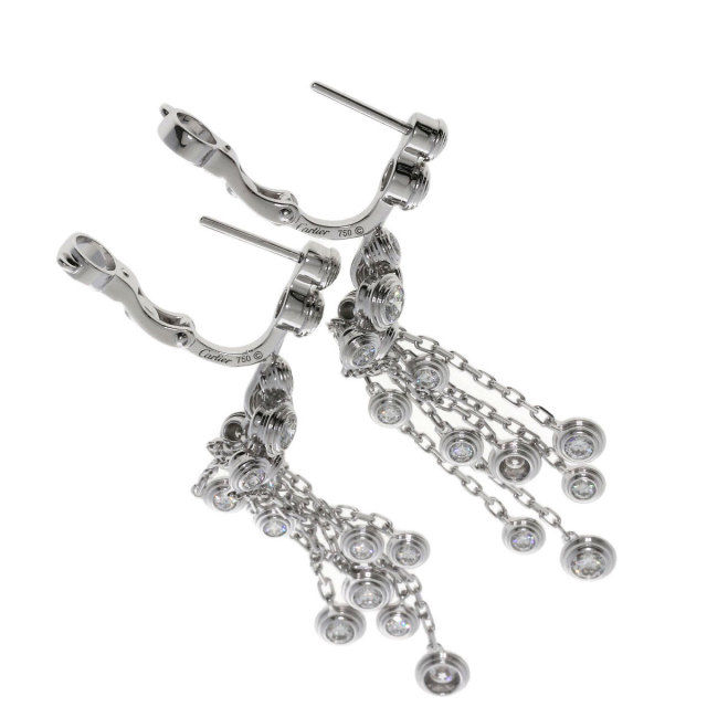 CARTIER カルティエ ディアマン レジェ ダイヤモンド ピアス K18