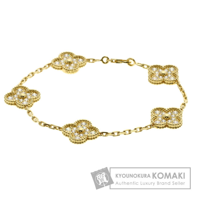 ヴァンクリーフ＆アーペル ブレスレット 5P ヴィンテージ アルハンブラ ダイヤモンド