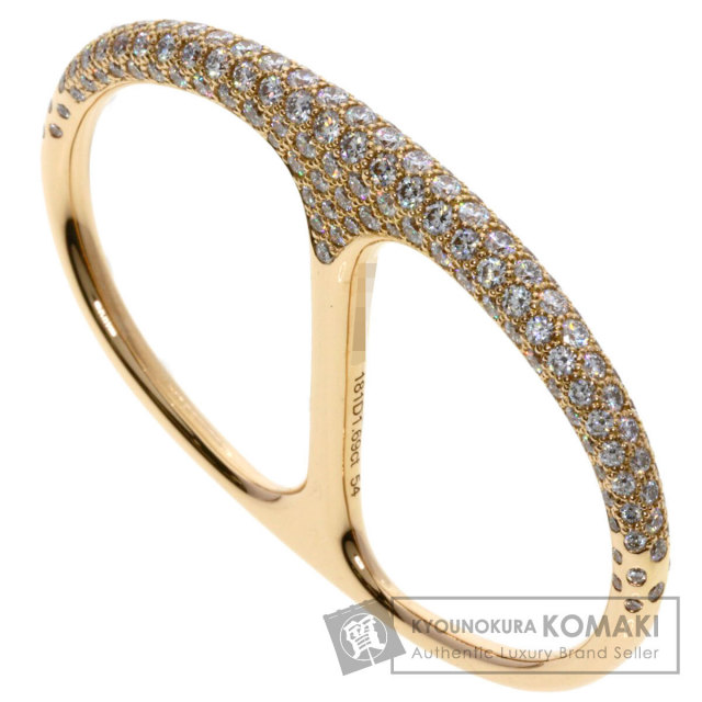 エルメス リング・指輪 シェーヌダンクル パンク ダブルリング ダイヤモンド #54