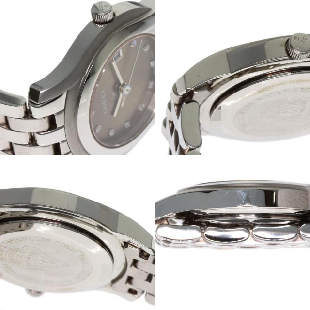 GUCCI グッチ 5500L 11P ダイヤモンド 腕時計 ステンレススチール/SS