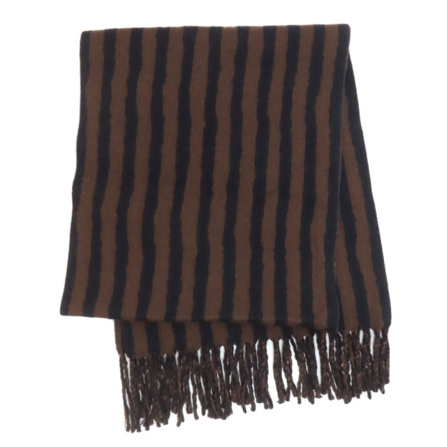 ど*て様 美品　LOUIS VUITTON カシミヤマフラー ストライプ LOUIS VUITTON ルイヴィトン ストライプ マフラー カシミヤ/ウール
