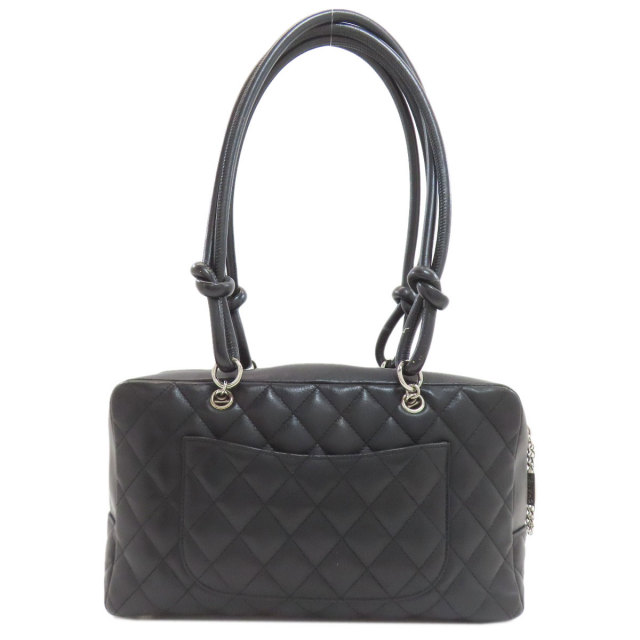 CHANEL シャネル カンボンライン シルバー金具 トートバッグ カーフ