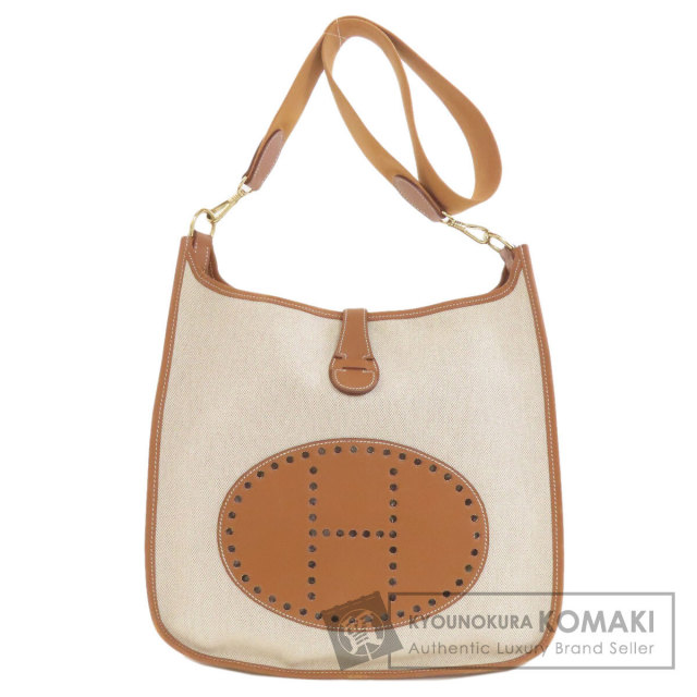 エルメス ショルダーバッグ エブリン1 GM ゴールド ゴールド金具