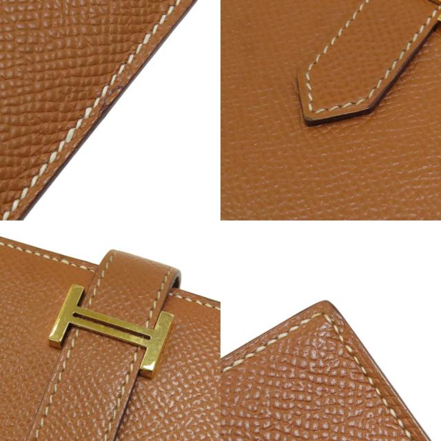 HERMES エルメス ベアンスフレ ゴールド ゴールド金具 長財布（小銭入れあり） エプソン レディース [中古] HERMES エルメス ベアンスフレ ゴールド ゴールド金具 長財布（小銭