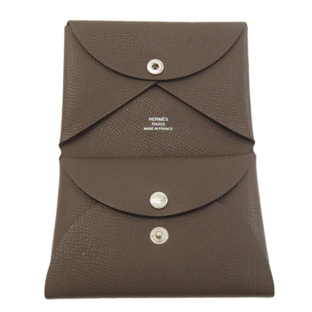 エルメス カードケース カルヴィデュオ エコルセ シルバー金具