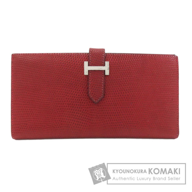 エルメス 長財布（小銭入れあり） ベアンクラシック シルバー金具