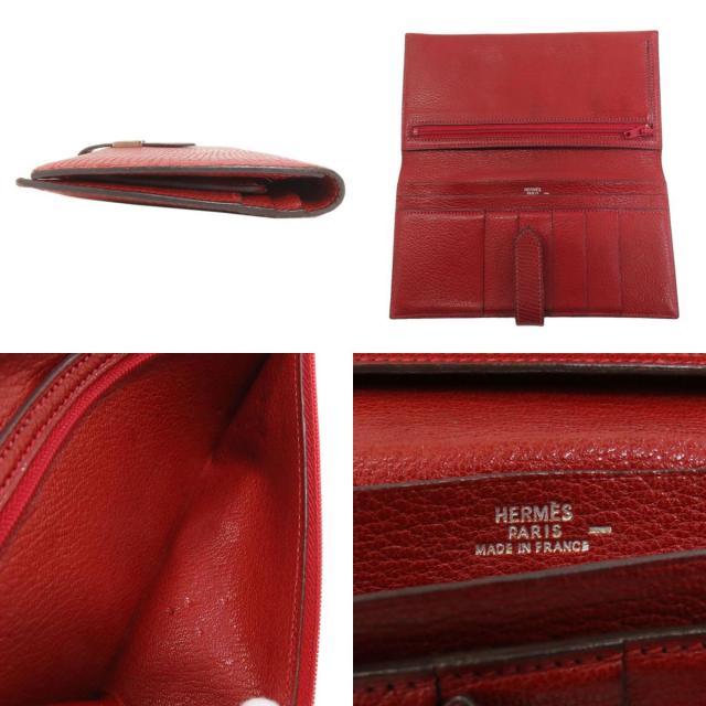 エルメス 長財布（小銭入れあり） ベアンクラシック シルバー金具