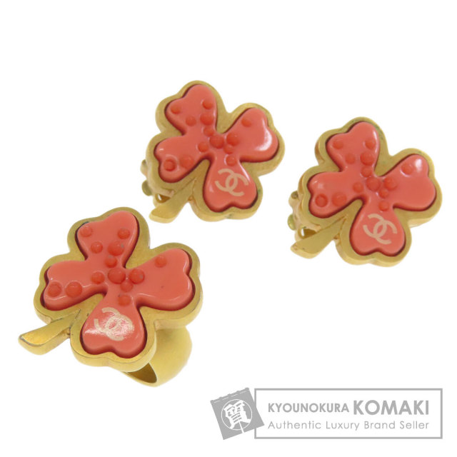 シャネル リング・指輪 イヤリングセット クローバーモチーフ