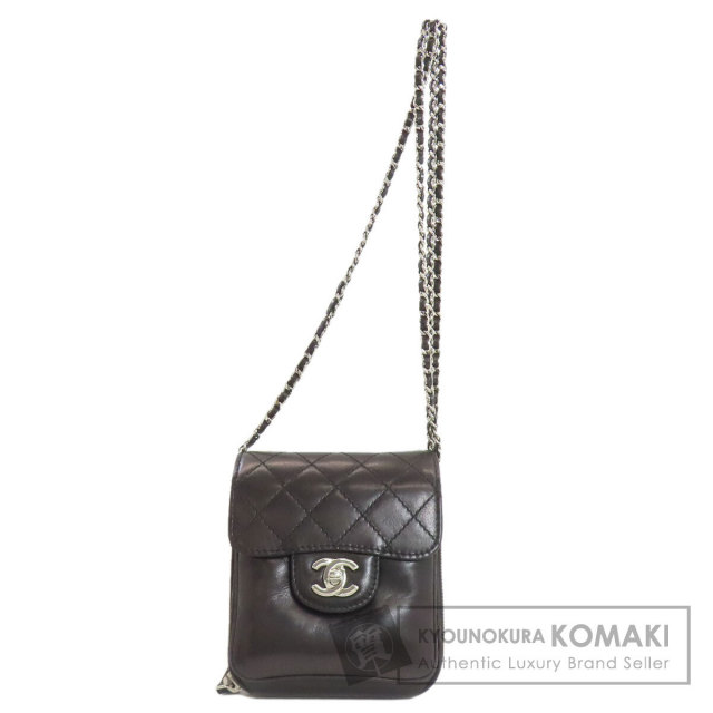 CHANEL シャネル チェーンショルダー マトラッセ シルバー金具 ショルダーバッグ ラムスキン レディース [中古] CHANEL シャネル マトラッセ シルバー金具 ショルダーバッグ