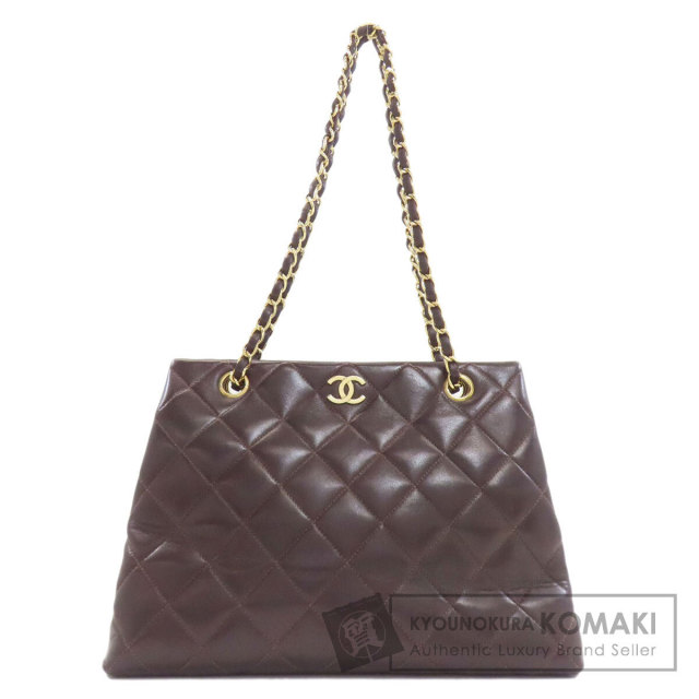 シャネル ショルダーバッグ マトラッセ チェーントート ゴールド金具