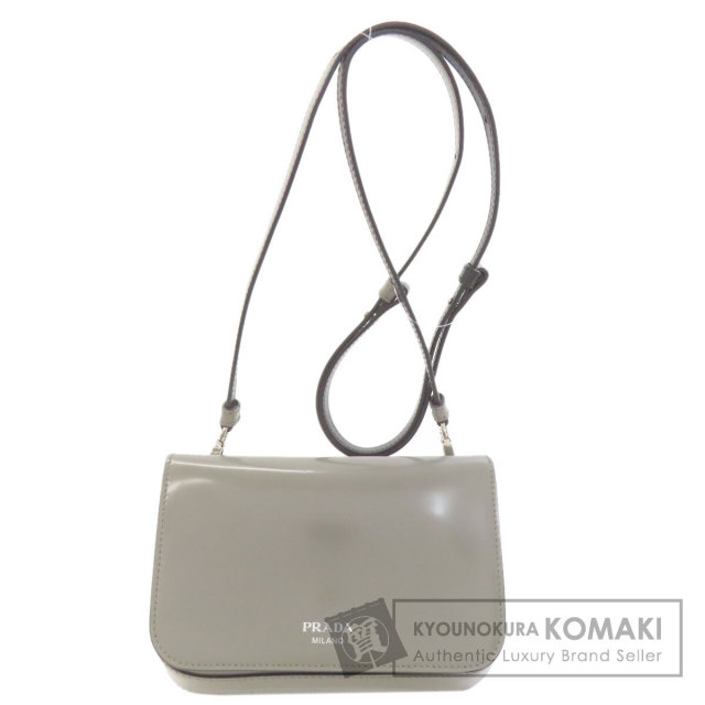 プラダ ショルダーバッグ ロゴ ブラッシュドレザー