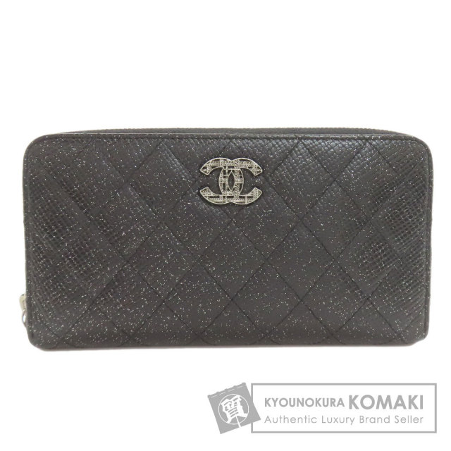 CHANEL シャネル マトラッセ ココマーク シルバー金具 長財布（小銭