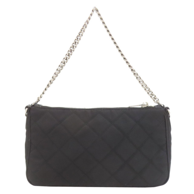 PRADA プラダ ロゴ金具 キルティング 2WAY ショルダーバッグ ナイロン
