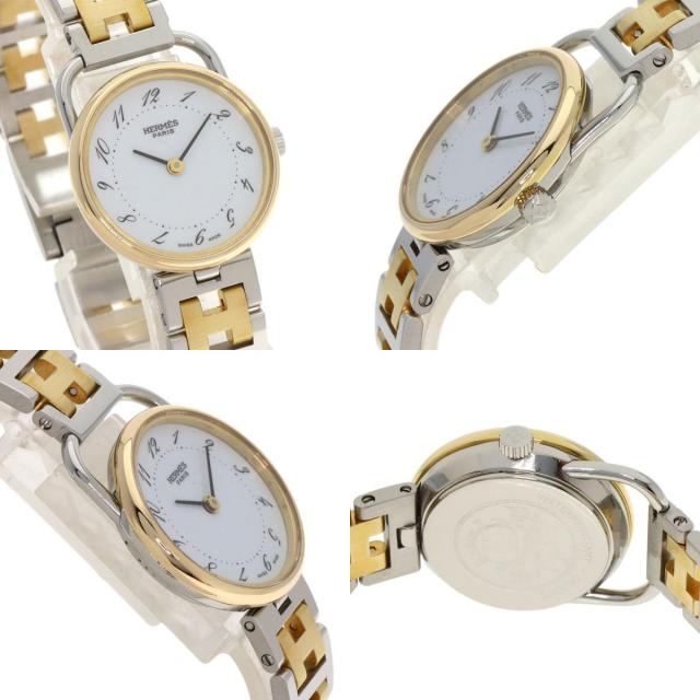 HERMES エルメス アルソー 腕時計 SS SSxGP レディース [中古] HERMES - HERMES エルメス アルソー 腕時計 SS SSxGP レディース [中古