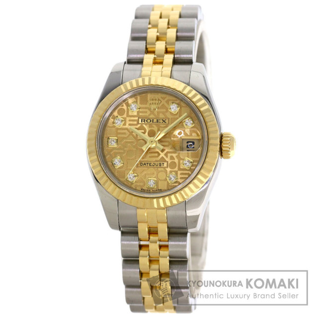 ロレックス 腕時計 デイトジャスト 10P ダイヤモンド