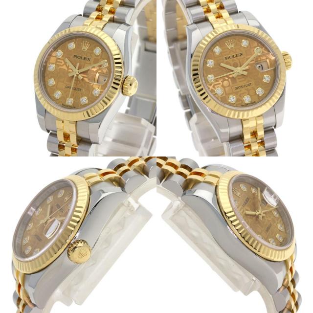 ROLEX ロレックス 179173G デイトジャスト 10P ダイヤモンド 腕時計