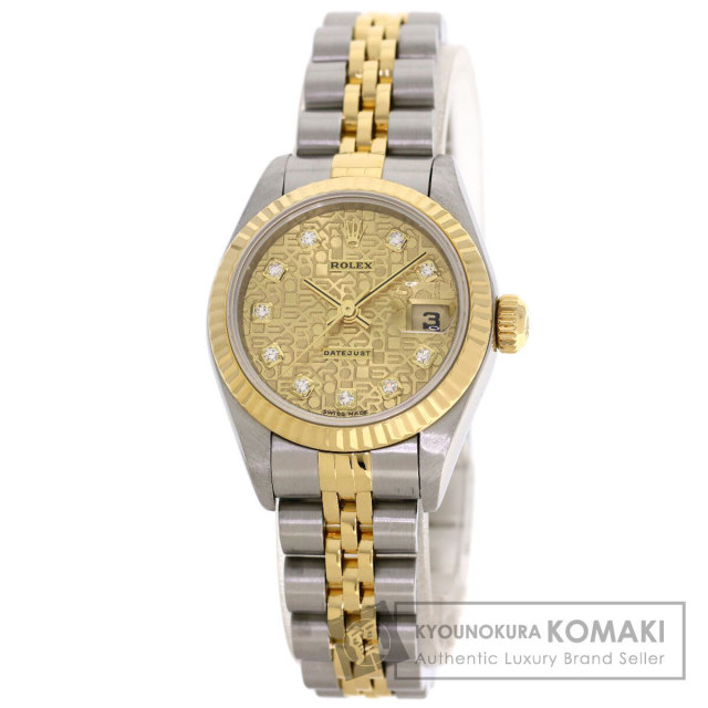 ROLEX ロレックス 79159G デイトジャスト 10P ベゼル ダイヤモンド 腕時計 K18WG K18WG ダイヤモンド レディース [中古] ROLEX ロレックス 79159G デイトジャスト 10P ベゼル ダイヤモンド