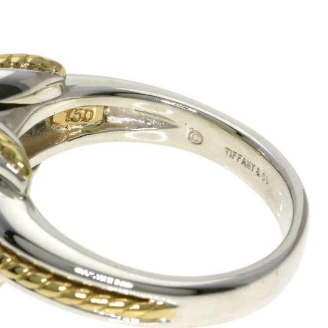 6408.TIFFANY＆Co.ティファニー　シグネチャークロスリング　約11号 TIFFANY&Co. ティファニー シグネチャー クロス リング・指輪 シルバー